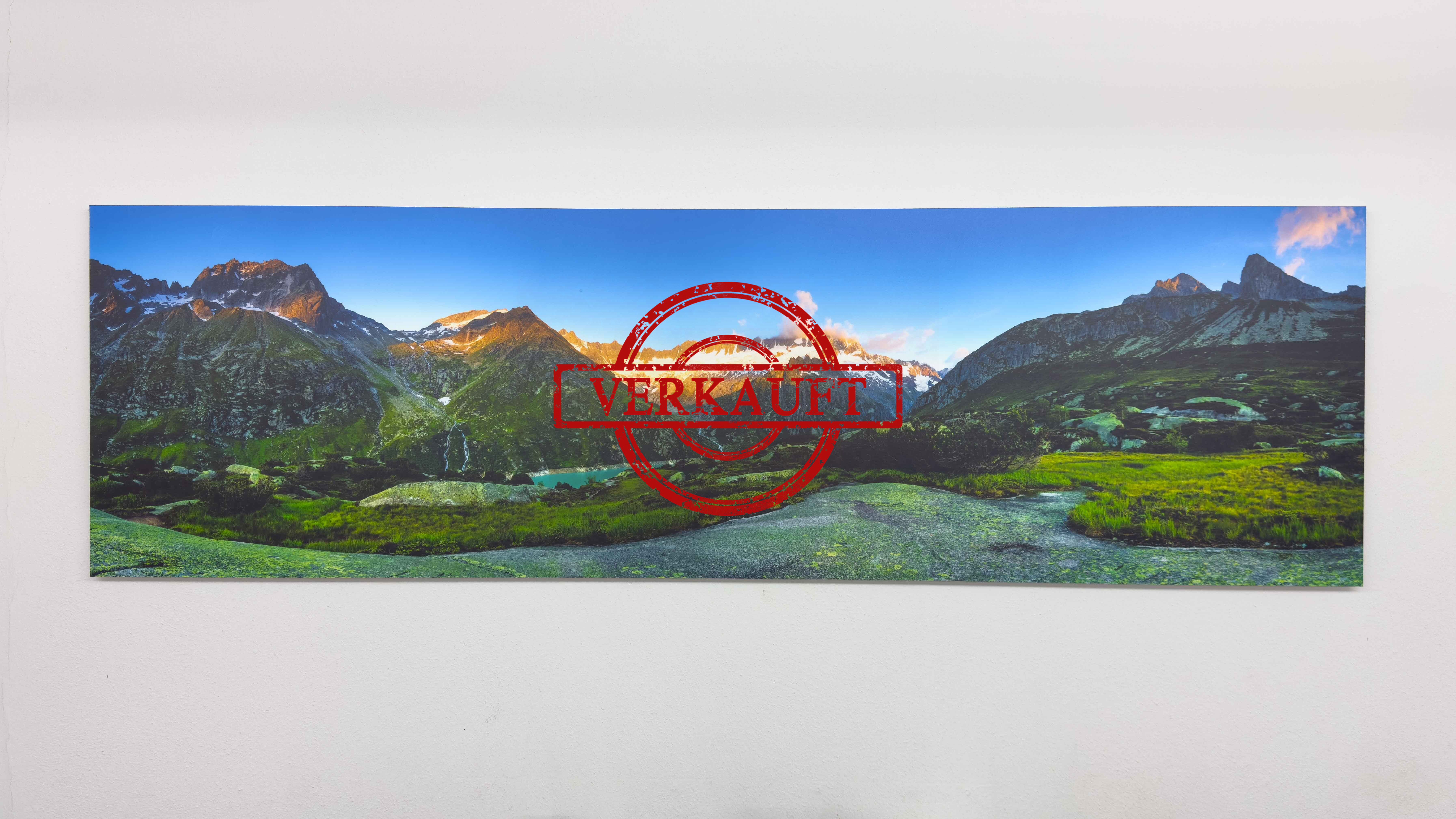 Dammagletscher alu dibond 135x40 verkauft